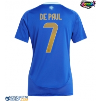 Ženski Nogometni dresi Argentina Rodrigo De Paul #7 Gostujoči Copa America 2024 Kratek Rokav